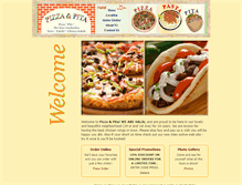 Tablet Screenshot of pizzaandpita.com